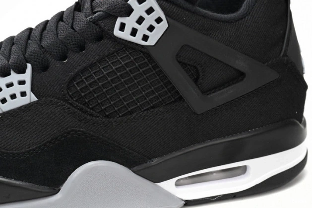 Cheap TBK Air 4 Jordan Black DH7138-006 Canvas 0704